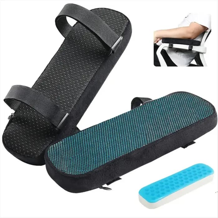 Nouveaux coussinets ergonomiques pour accoudoirs de chaise ABBQ, housse de protection pour accoudoirs, coussin de soutien pour les coudes, pour chaises de bureau, 2 pièces