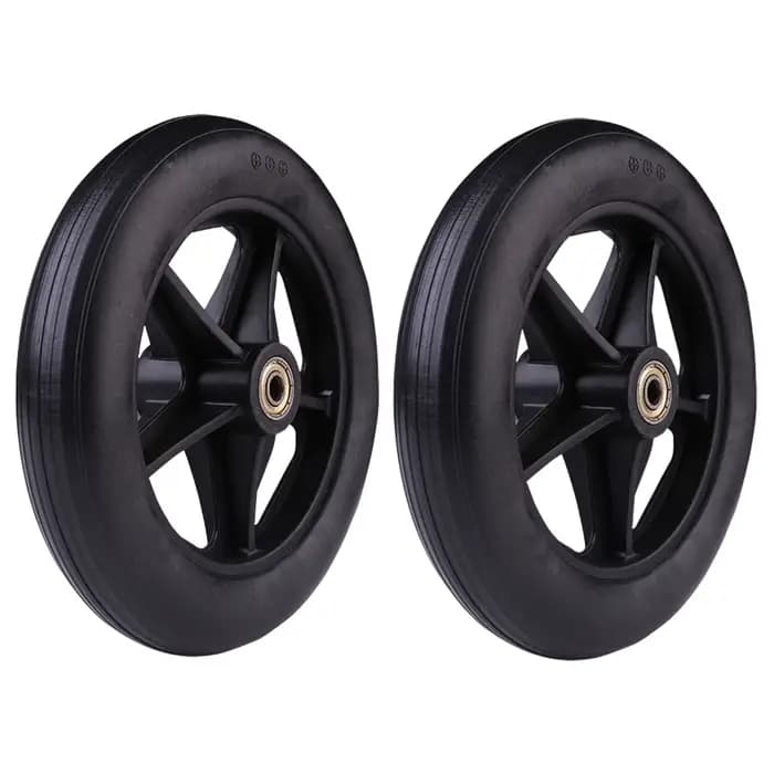 Roue avant pour fauteuil roulant robuste, Durable et fiable, avec roulement, pneu solide, Flexible,