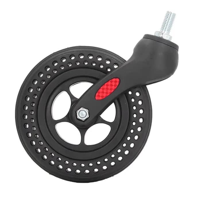 Roue de fauteuil roulant de remplacement en caoutchouc PVC