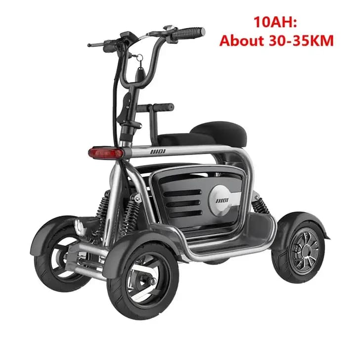 Scooter électrique à double moteur à 4 roues pour adultes, 800W, 48V, Scooter de mobilité à 4 roues