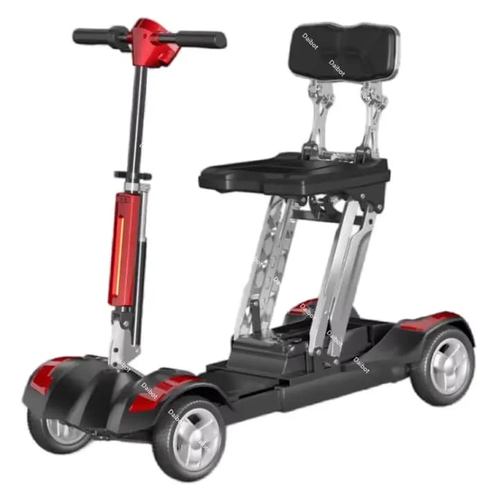 Mini Scooter électrique pliable avec siège de voyage pour adultes âgés 250W 24V, Scooter de mobilité