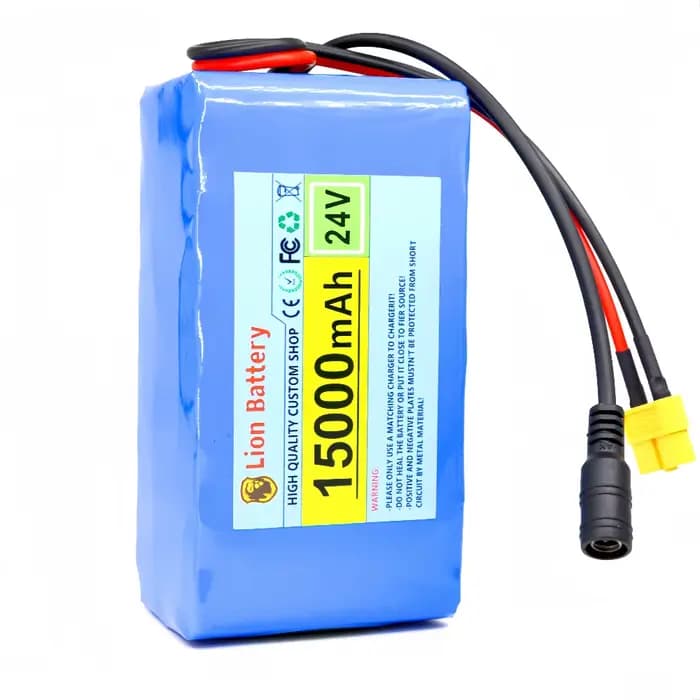 Batterie au lithium 24 V 15 Ah pour fauteuils roulants | Pack rechargeable 7S3P 18650 15 000 mAh |