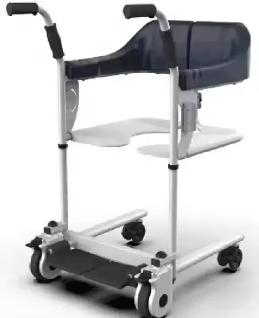 Chaise de toilette mobile pliable réglable pour personnes âgées handicapées, chaise de bain, chaise