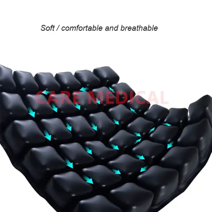 Coussin de chaise de fauteuil roulant anti-escarres confortable et non gonflable